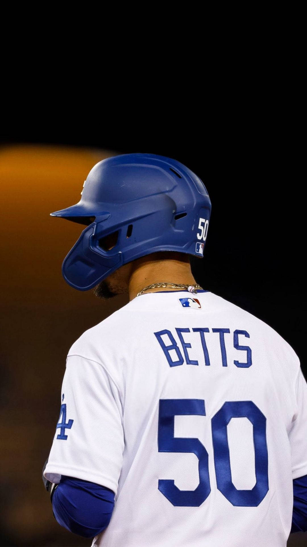 Mookie Betts, blue helmet, white jersey, Full HD Phone Wallpaper