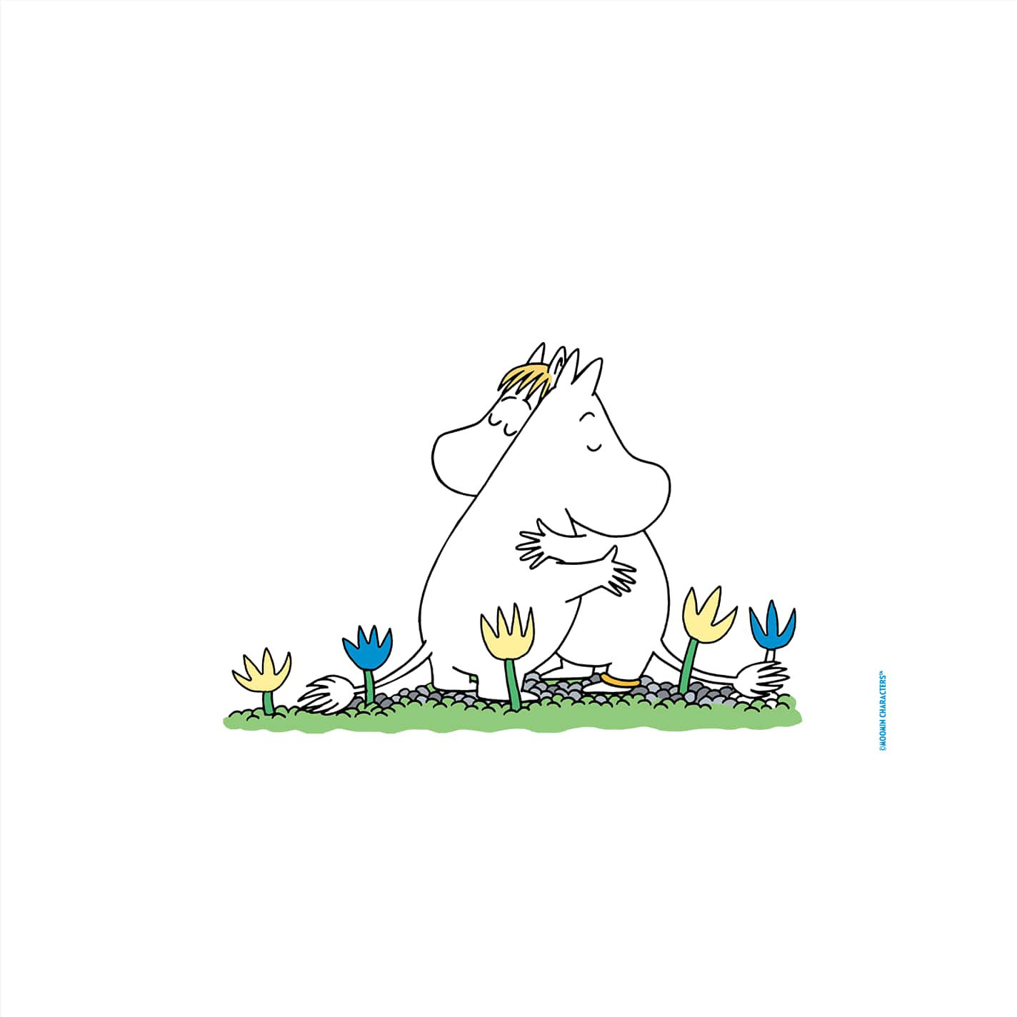 Moomin, white Moomin, blonde hair, HD Desktop Wallpaper