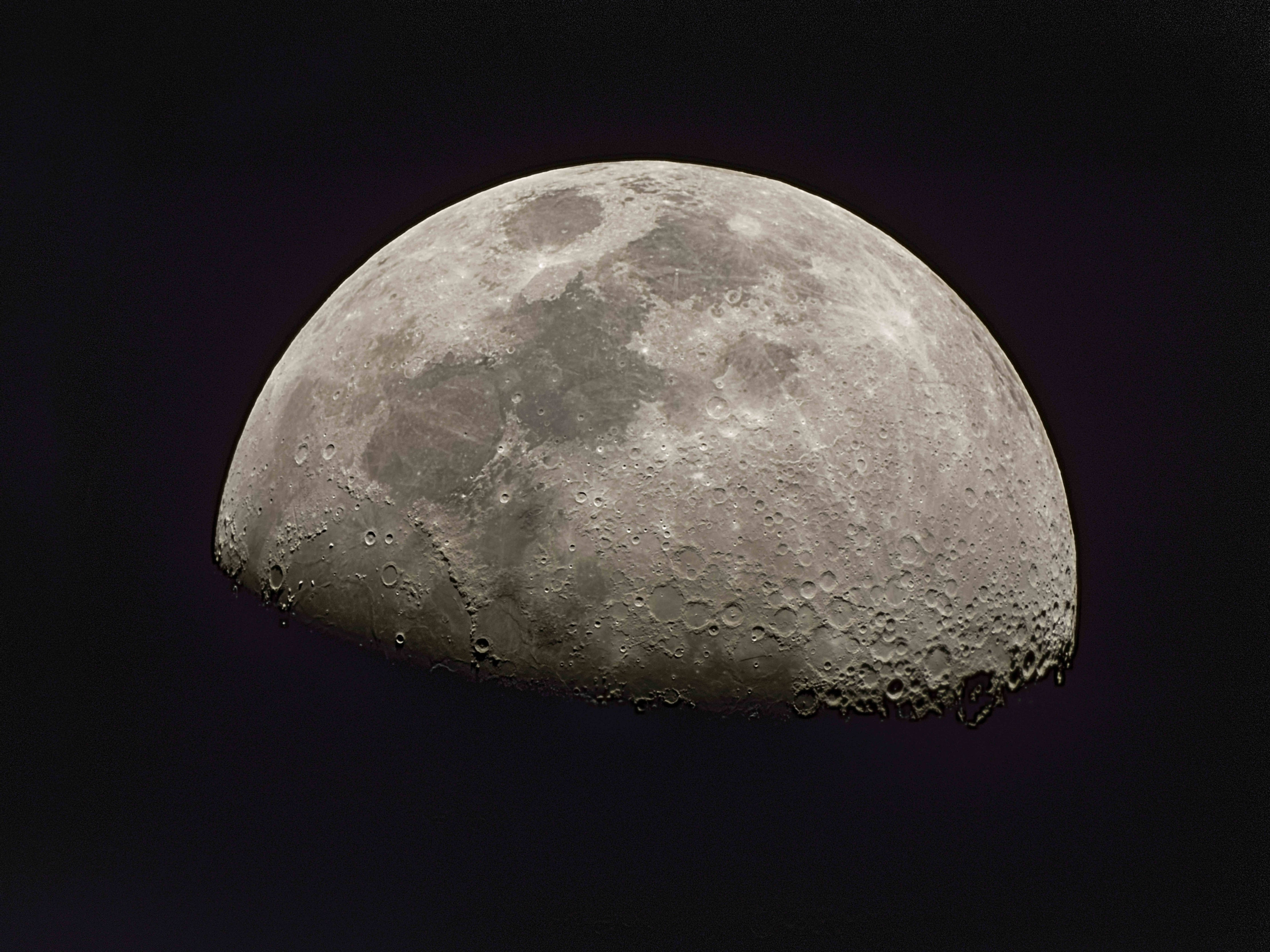 Moon, craters, maria, 4K Desktop Wallpaper