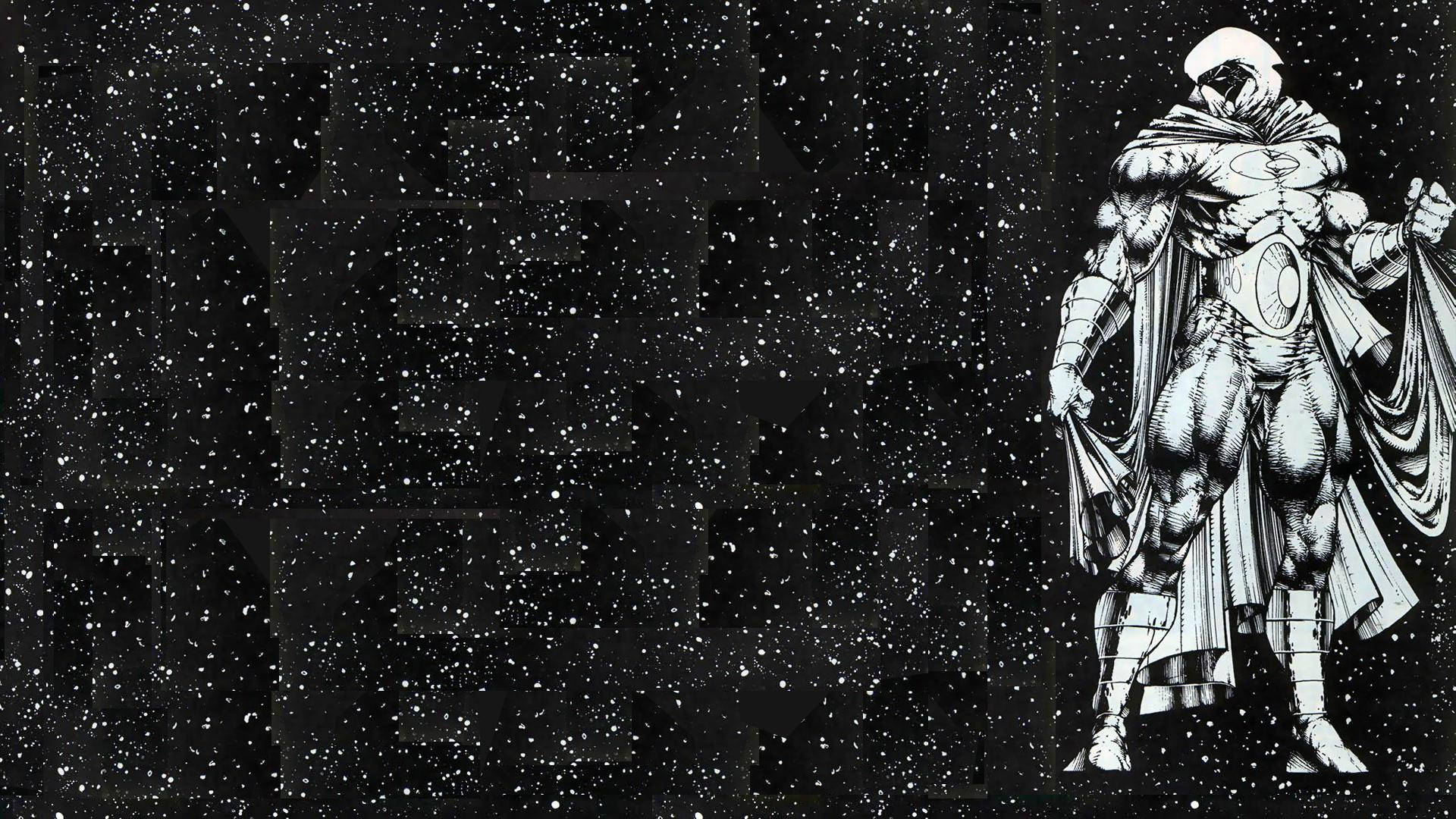 Moon Knight, cosmic void, star-filled, Full HD Desktop Wallpaper