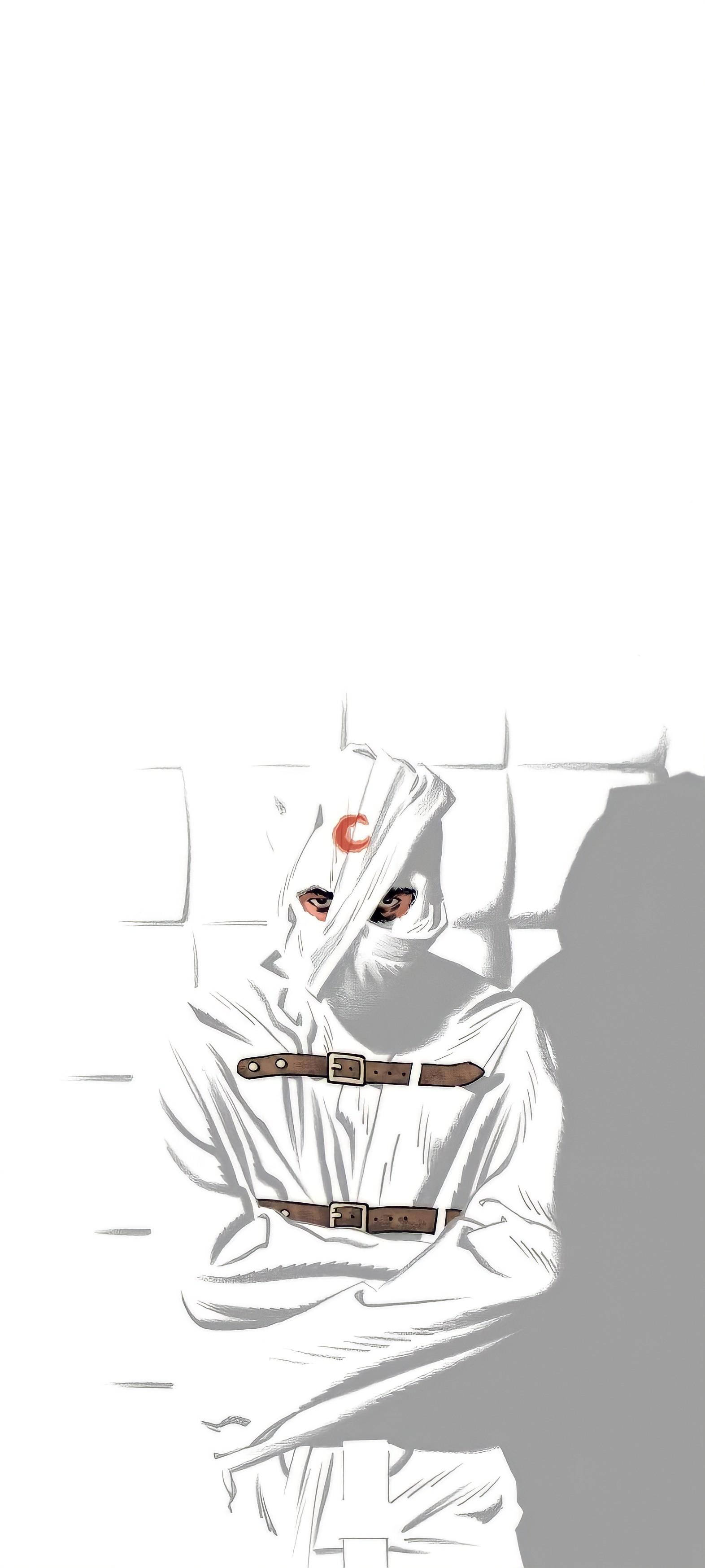 Moon Knight, dissociative identity disorder, red C on forehead, 2K Phone Wallpaper