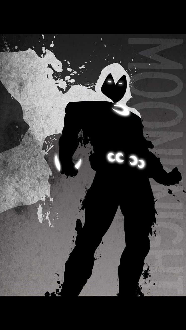 Moon Knight, black silhouette, hooded figure, HD Phone Wallpaper