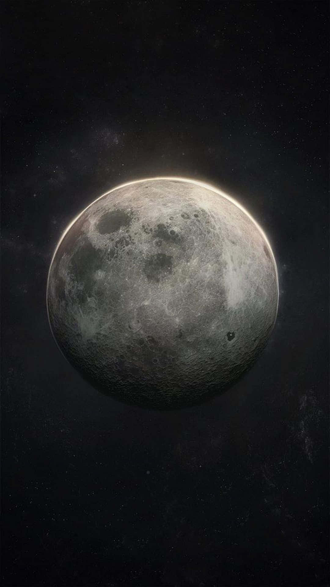 The Moon, iPhone, craters, Full HD Phone Wallpaper