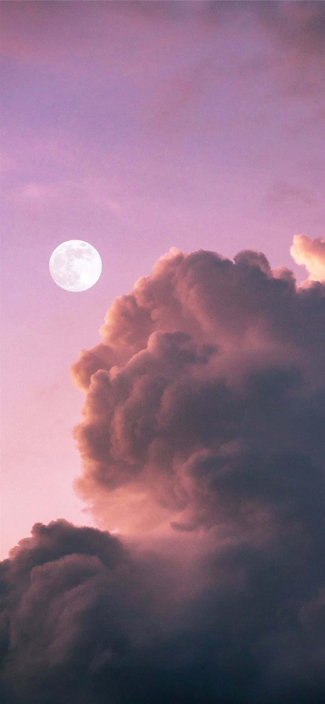Moon Night, full moon, cloud formation, Full HD Phone Wallpaper