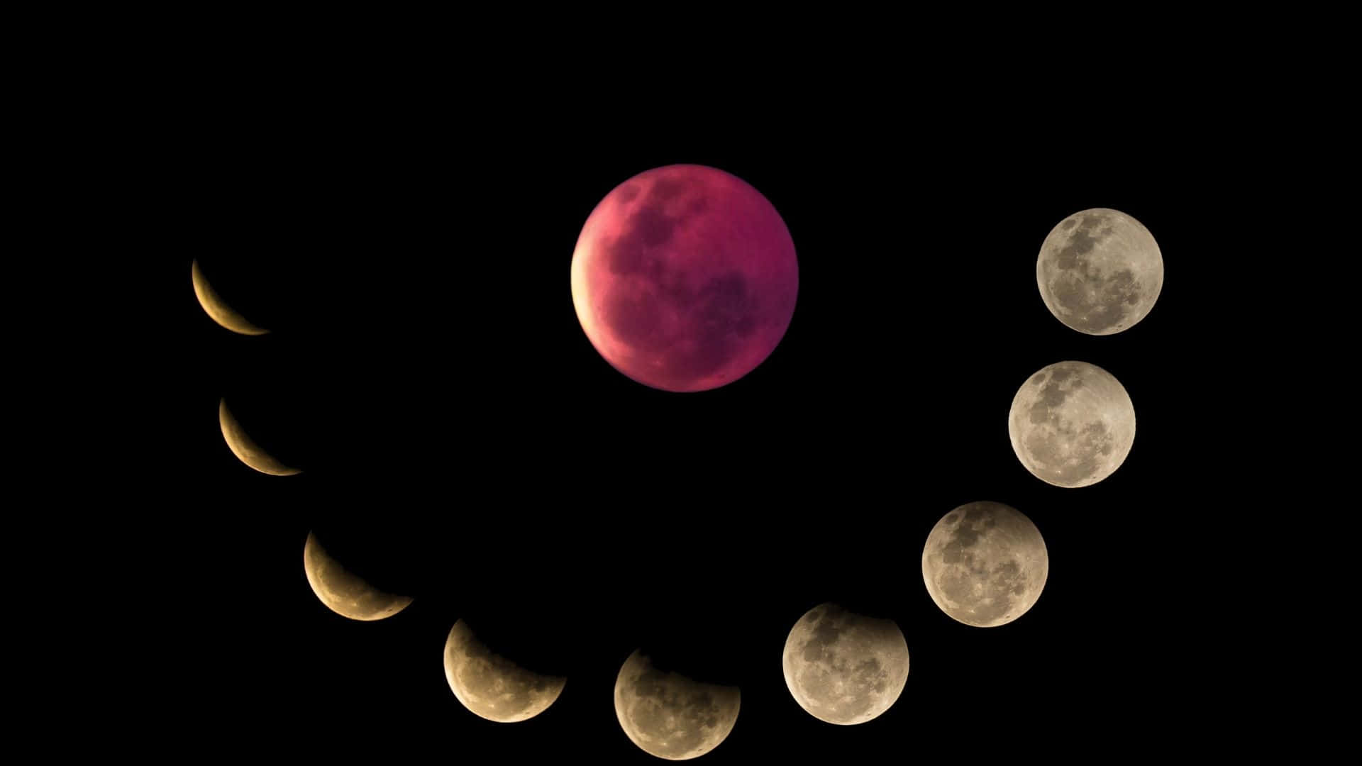 Moon Phase, lunar phases, smile shape, Full HD Desktop Wallpaper