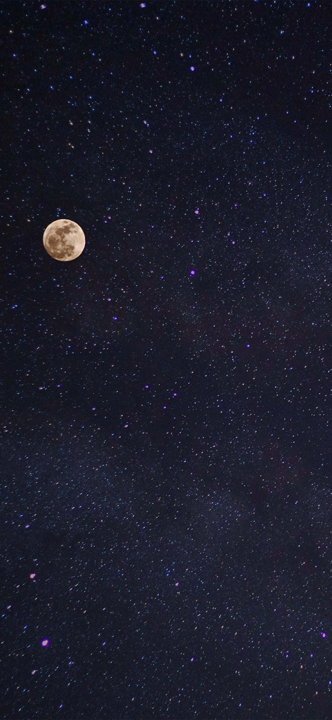 Moon, Stars, Full moon, Full HD Phone Wallpaper