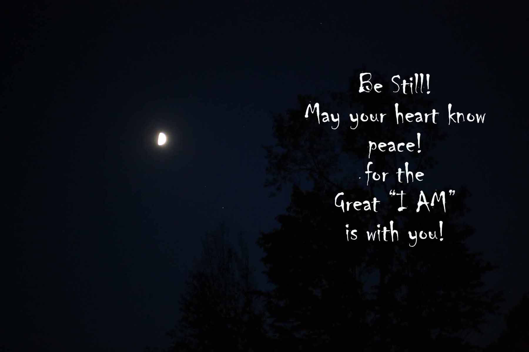Moon Quotes, crescent moon, night sky, HD Desktop Wallpaper