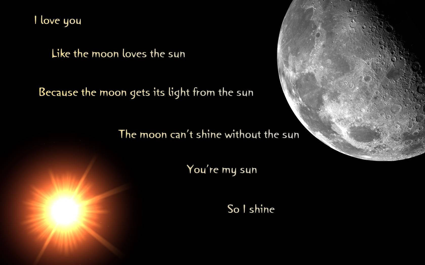 Sun, Moon, Black space, HD Desktop Wallpaper