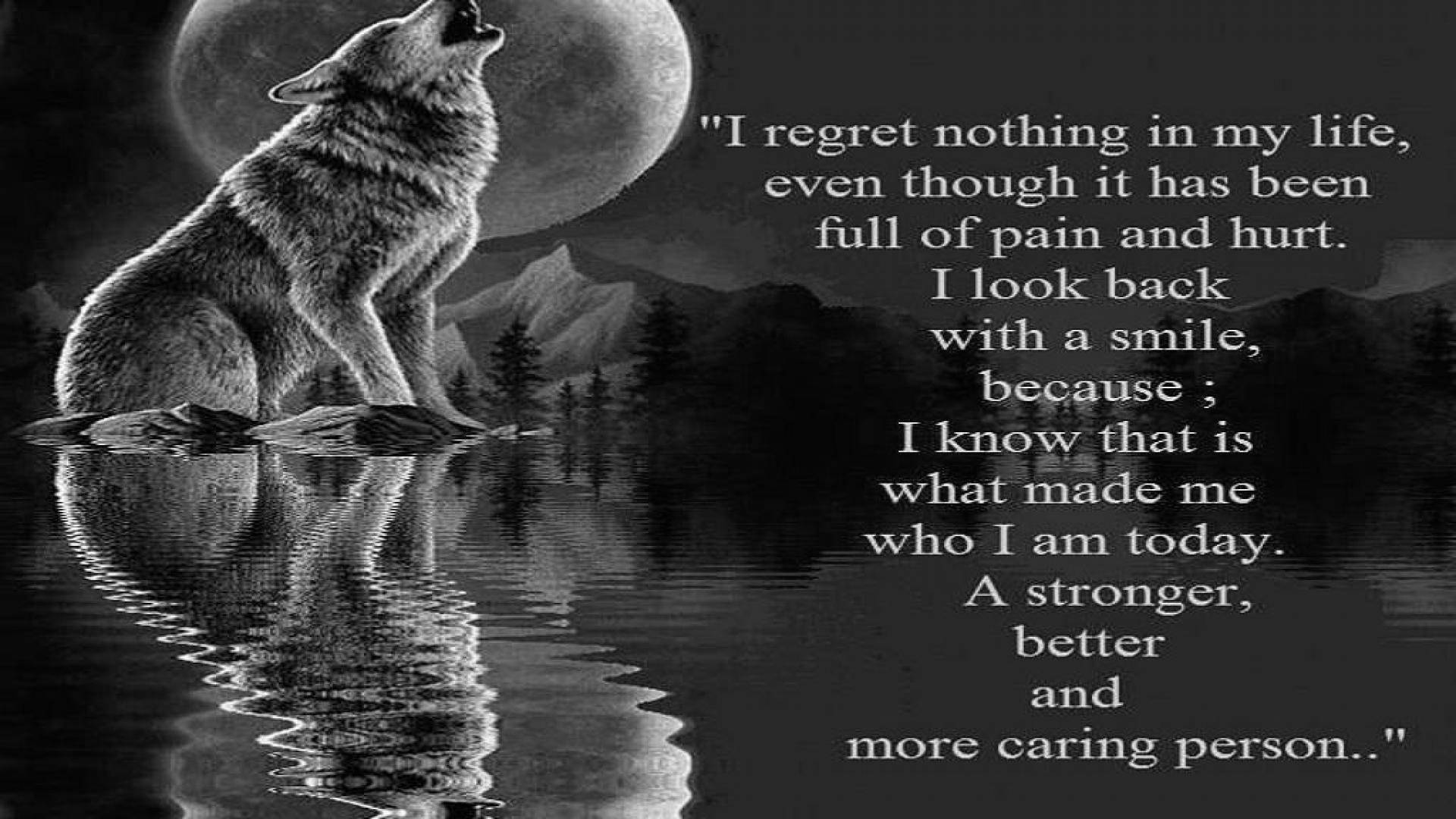 Moon Quotes, wolf, full moon, Full HD Desktop Wallpaper