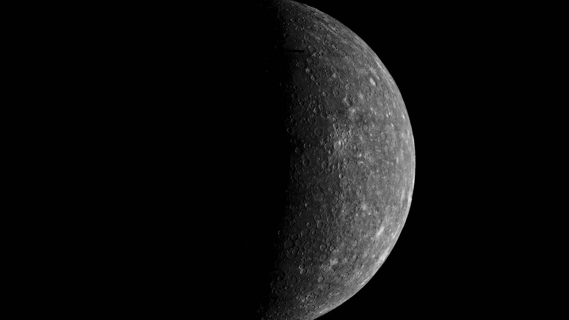Moon, cratered surface, deep black space, HD Desktop Wallpaper