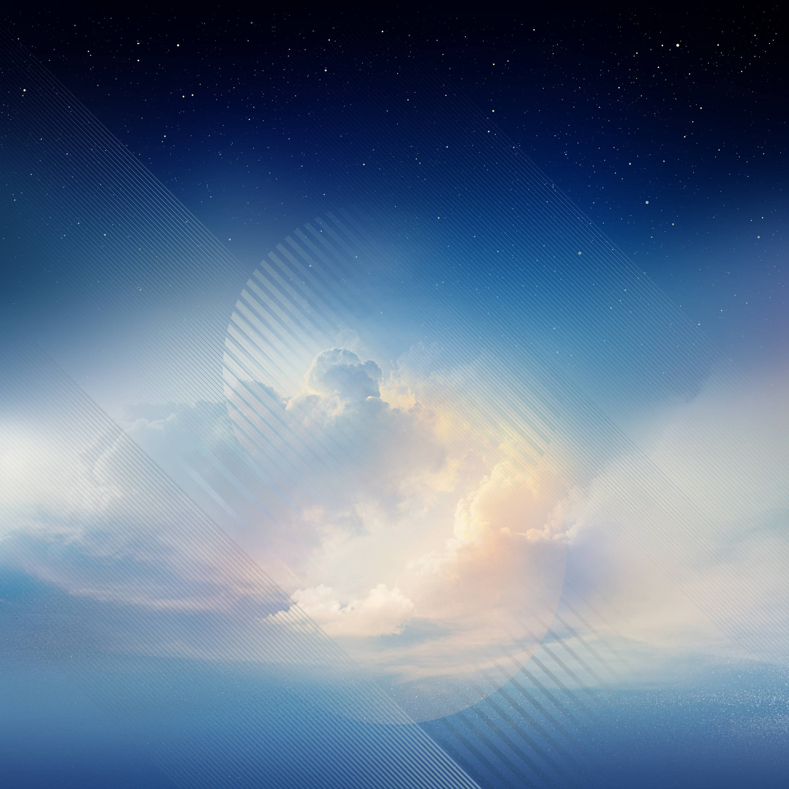 Note 8, Moon, cloud formation, 2K Desktop Wallpaper