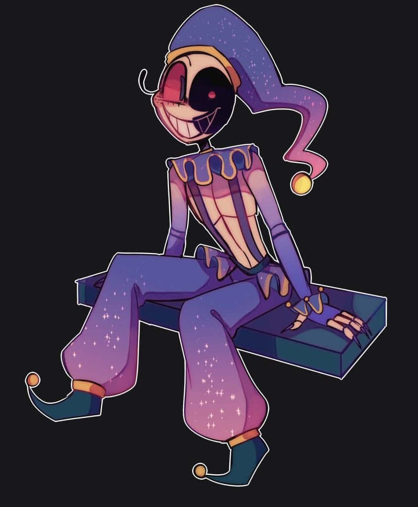 Moondrop, purple jester, starry hat, SD Phone Wallpaper