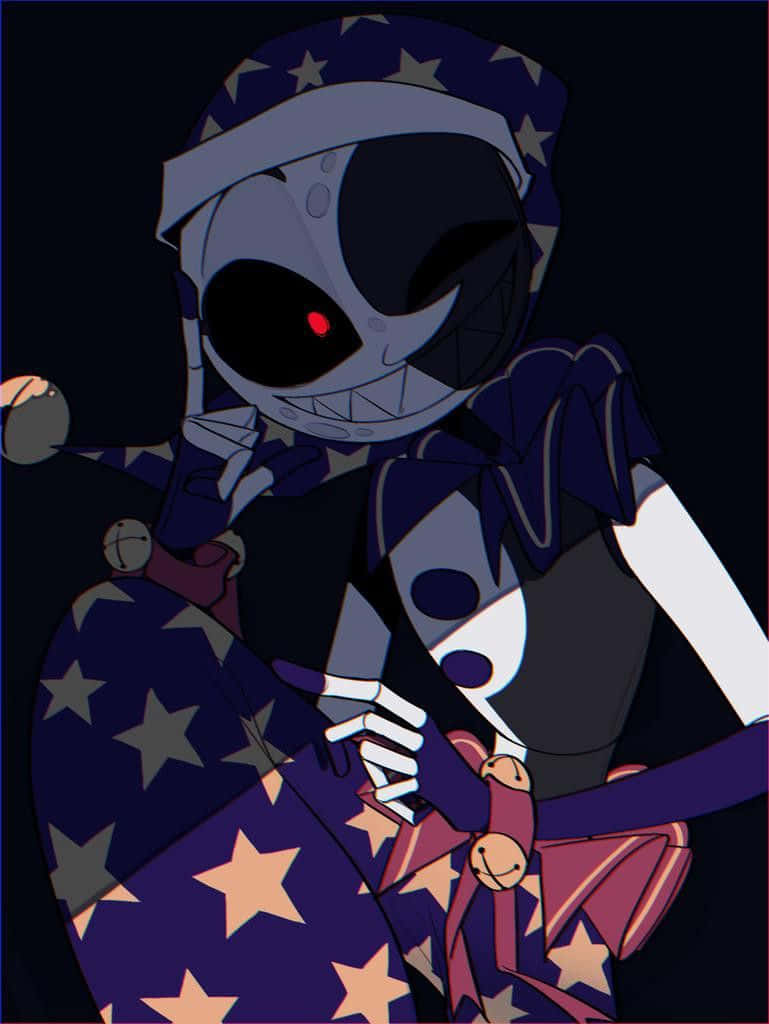 Moondrop, skull face, glowing red eye, SD Phone Wallpaper