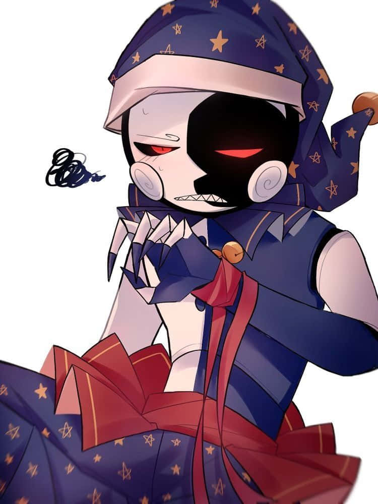 Moondrop, anime character, half-black face, SD Phone Wallpaper