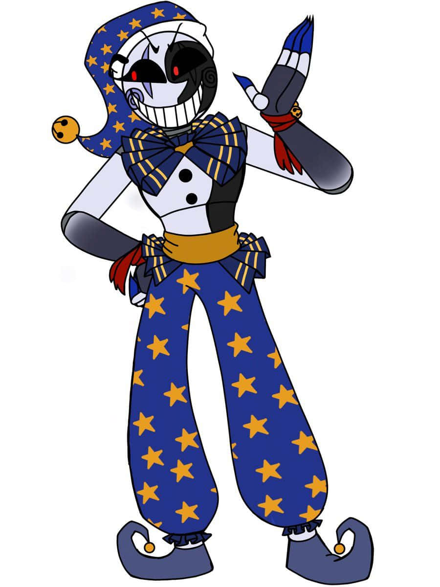 moondrop, cartoon jester, skull face, SD Phone Wallpaper