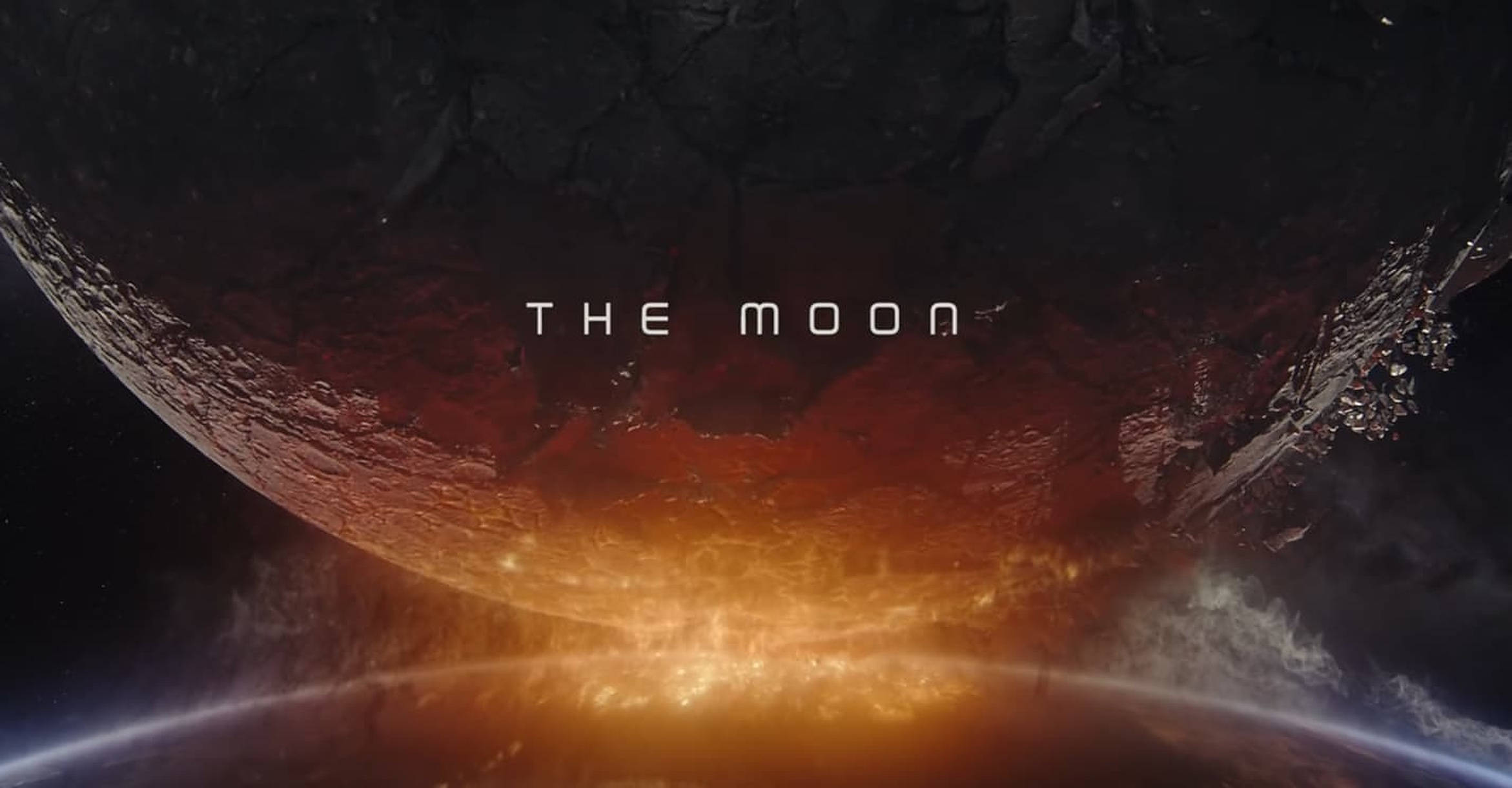 Moonfall, the moon, cratered surface, Full HD Desktop Wallpaper
