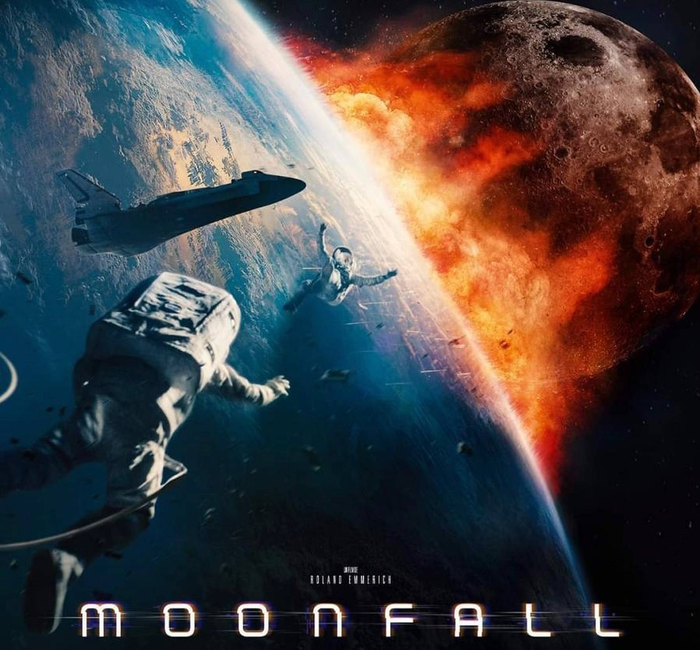 Moonfall, astronauts, space, Full HD Desktop Wallpaper