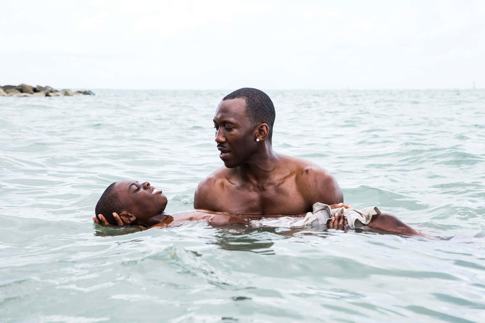 Moonlight Movie, ocean waters, overcast sky, HD Desktop Wallpaper