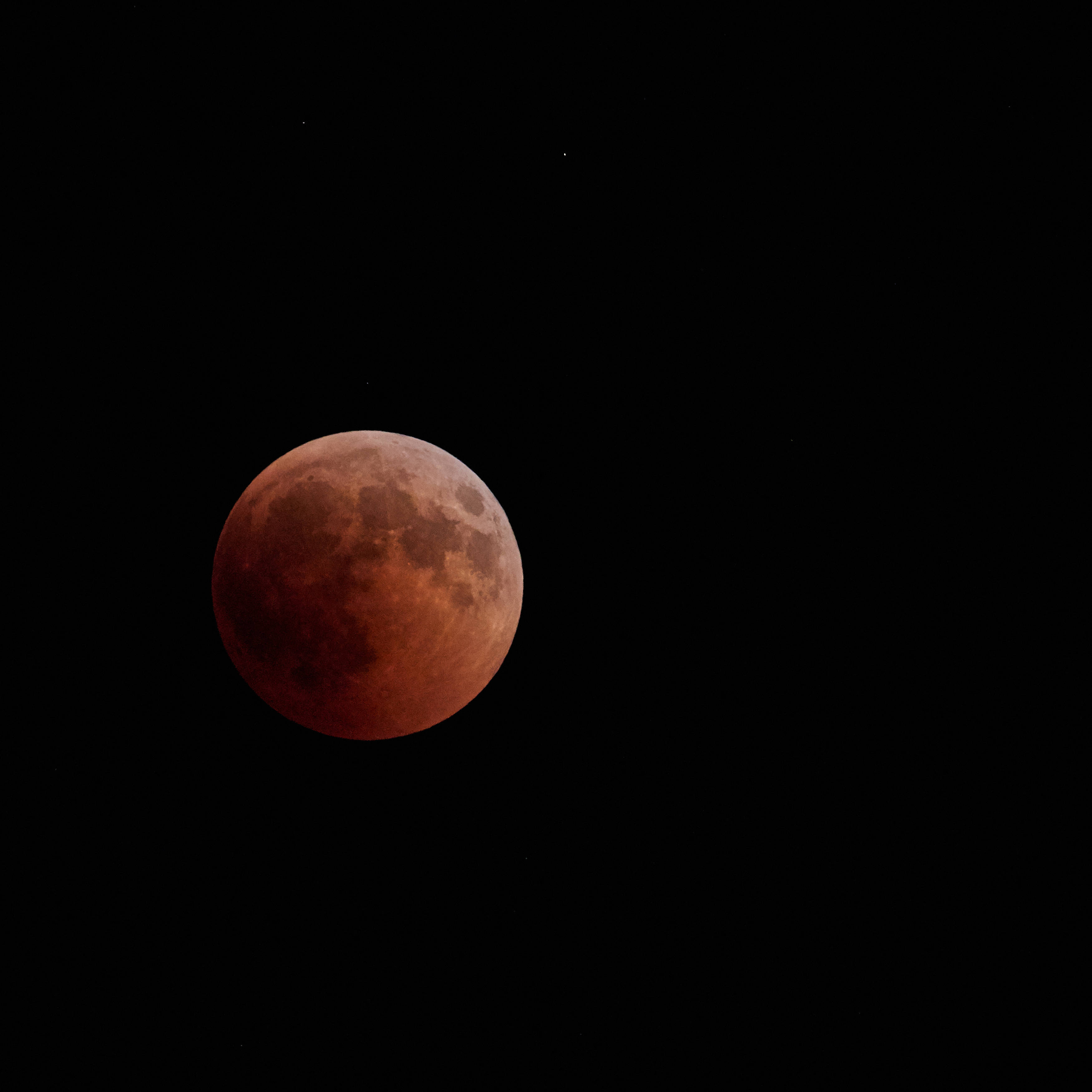 blood moon, lunar eclipse, crimson, 2K Desktop Wallpaper