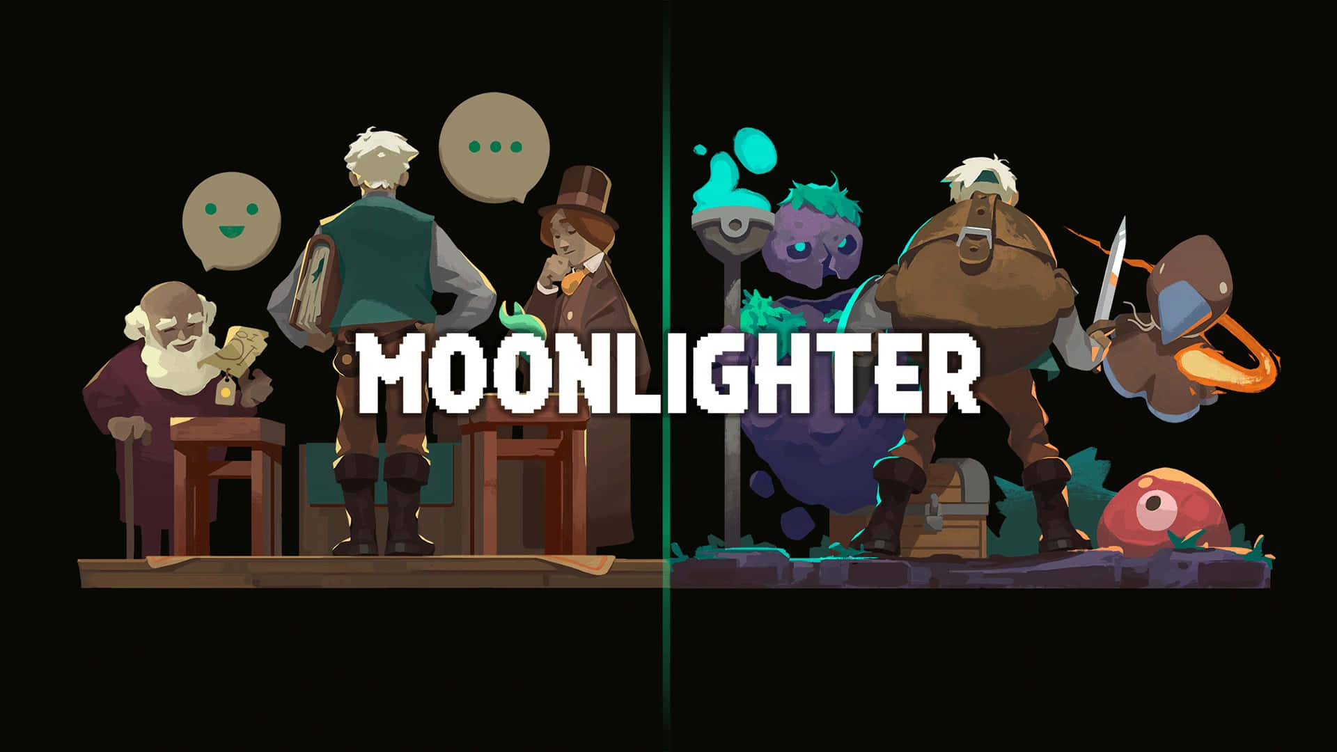Moonlighter, townsfolk, counter, Full HD Desktop Wallpaper