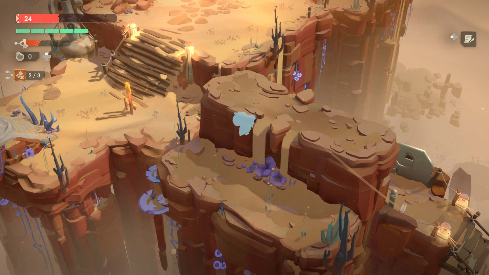 Moonlighter, canyon exploration, floating rock platforms, Full HD Desktop Wallpaper
