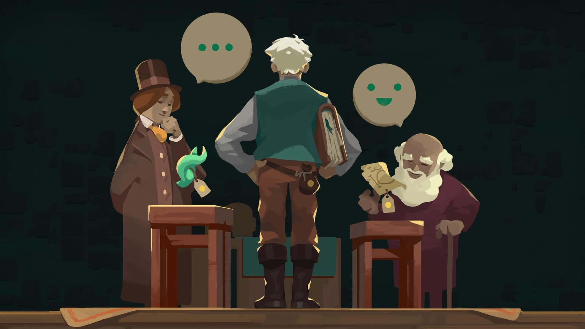 Moonlighter, shopkeeper, speech bubbles, Full HD Desktop Wallpaper