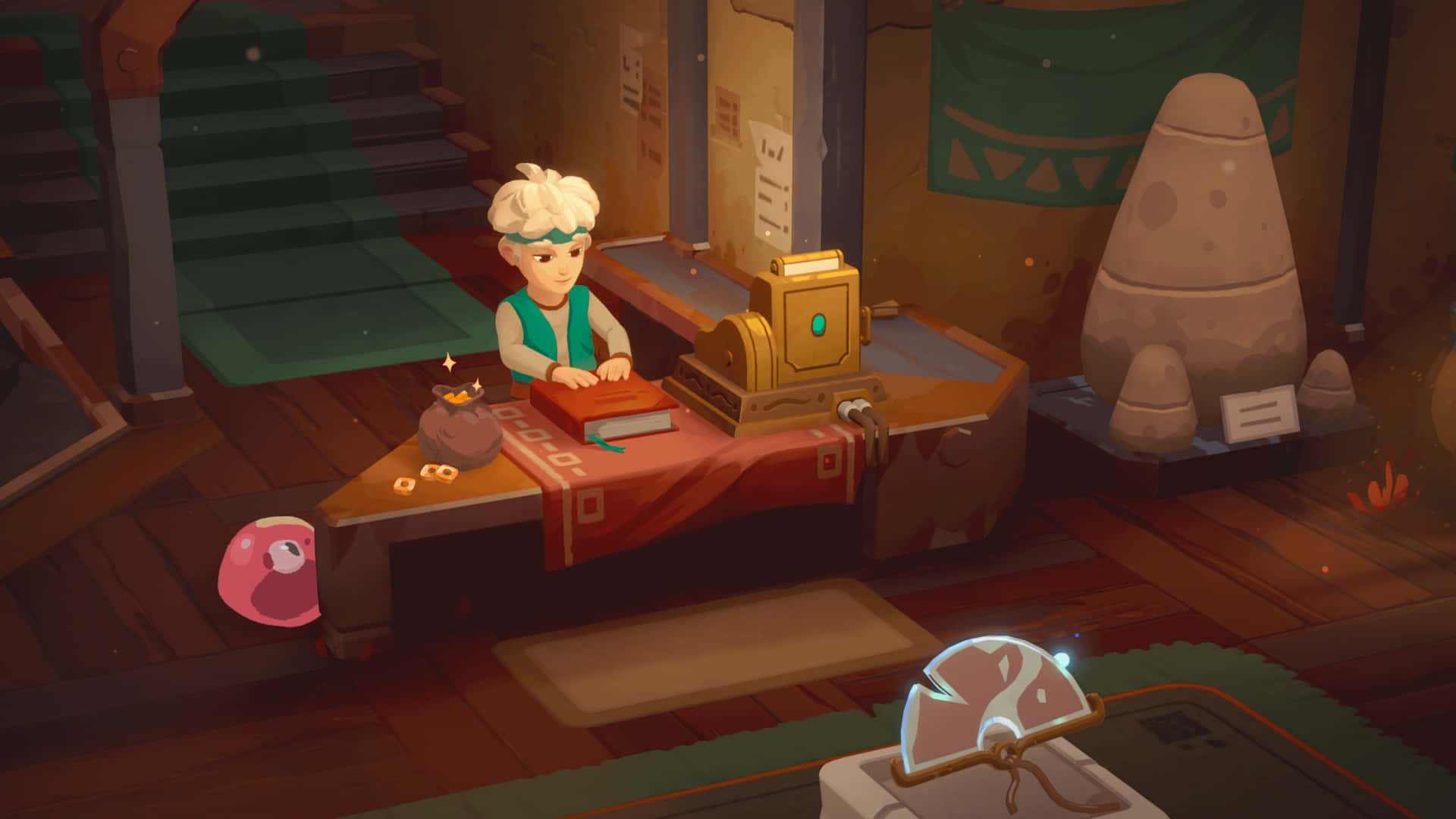 Moonlighter, shopkeeper, white hair, Full HD Desktop Wallpaper