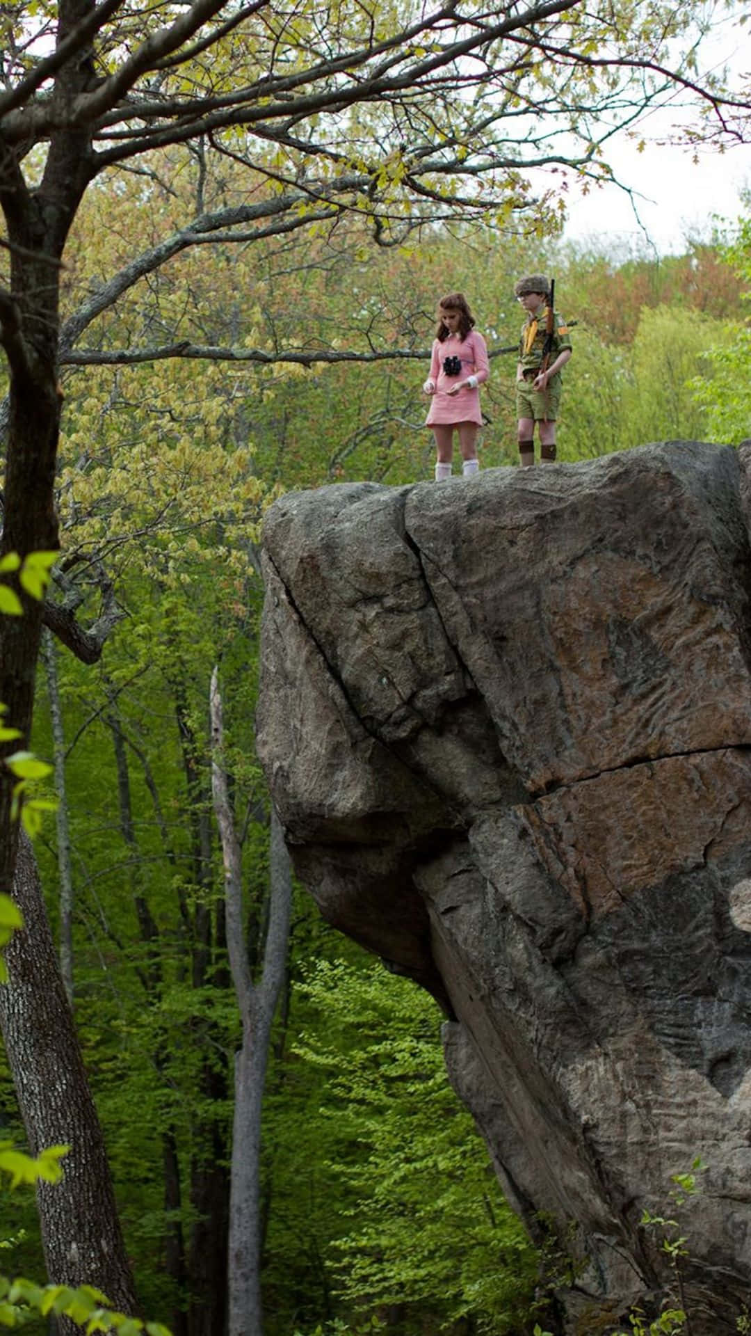 Moonrise Kingdom, children, rugged cliff edge, Full HD Phone Wallpaper