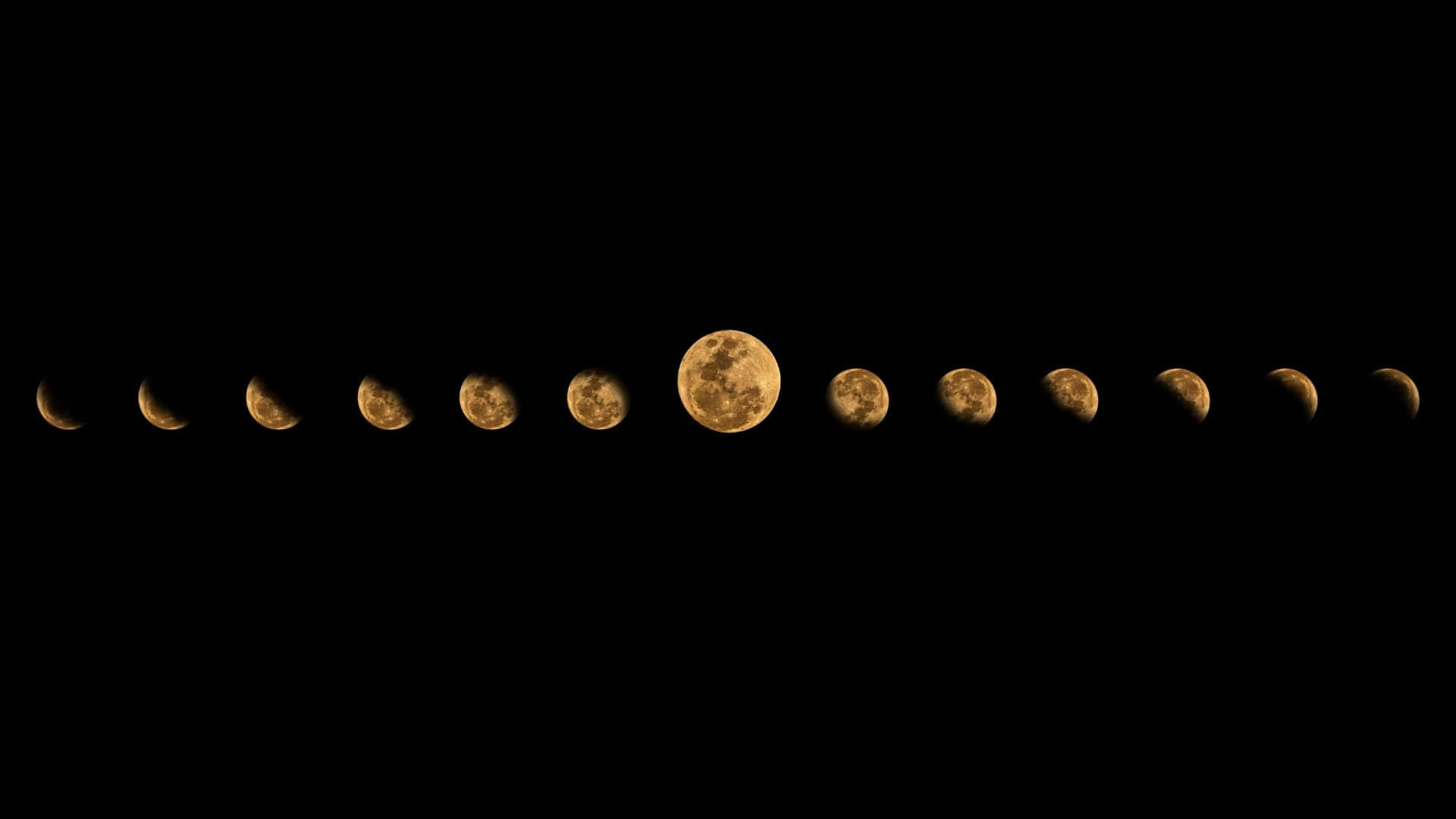 Moon Phase, lunar phases, crescent moon, Full HD Desktop Wallpaper