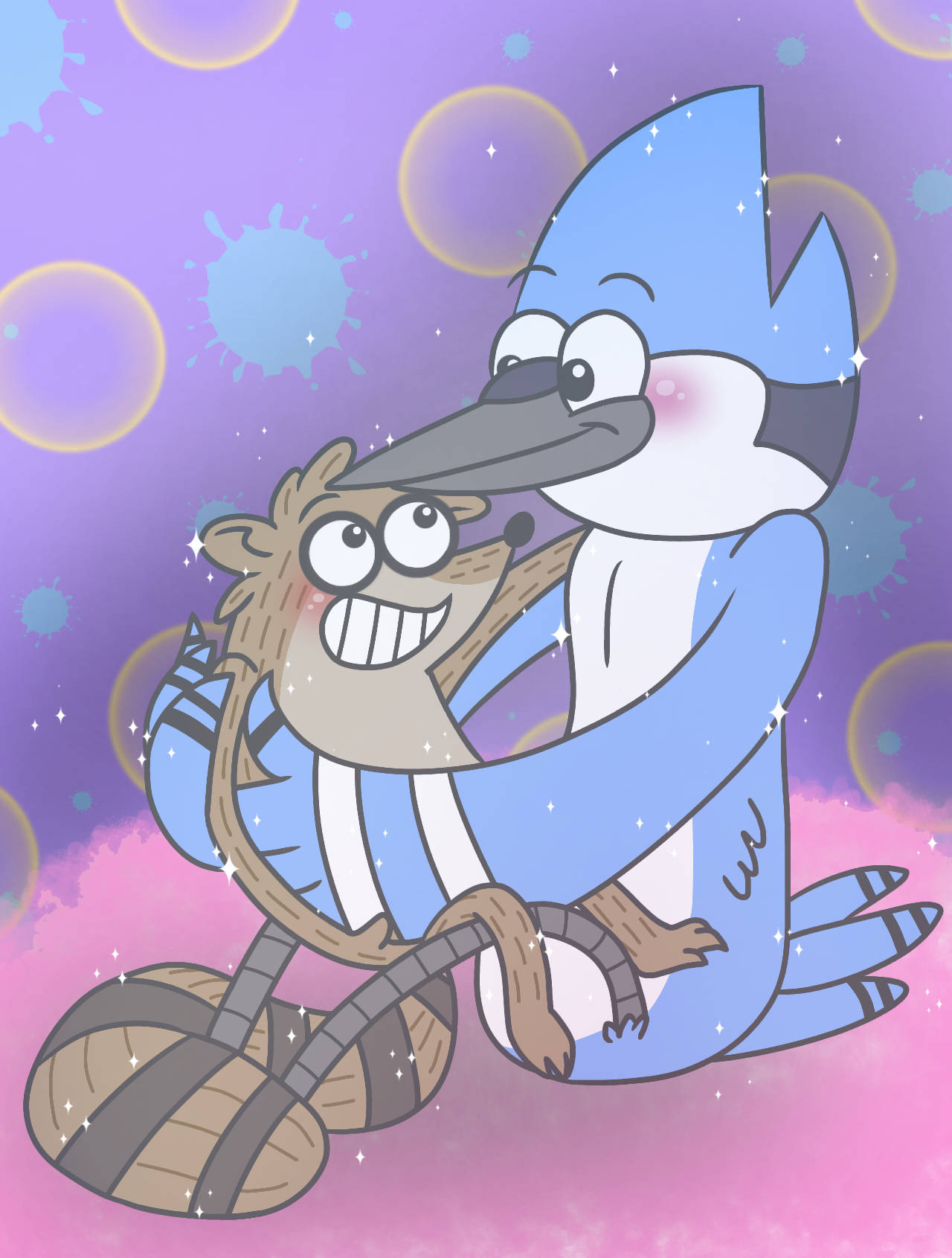 Mordecai, Rigby, blue jay, HD Phone Wallpaper