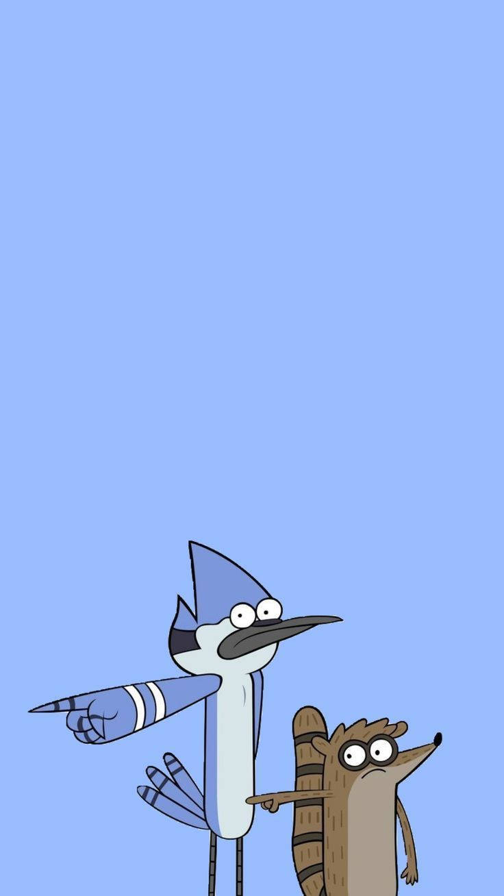 Mordecai, Rigby, blue jay, HD Phone Wallpaper