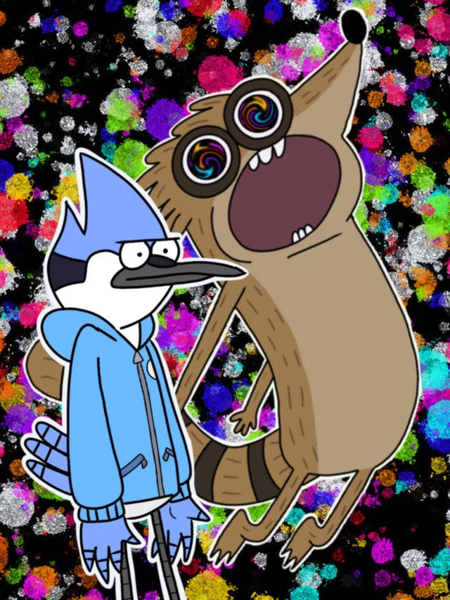 Mordecai, Rigby, blue jay, SD Phone Wallpaper