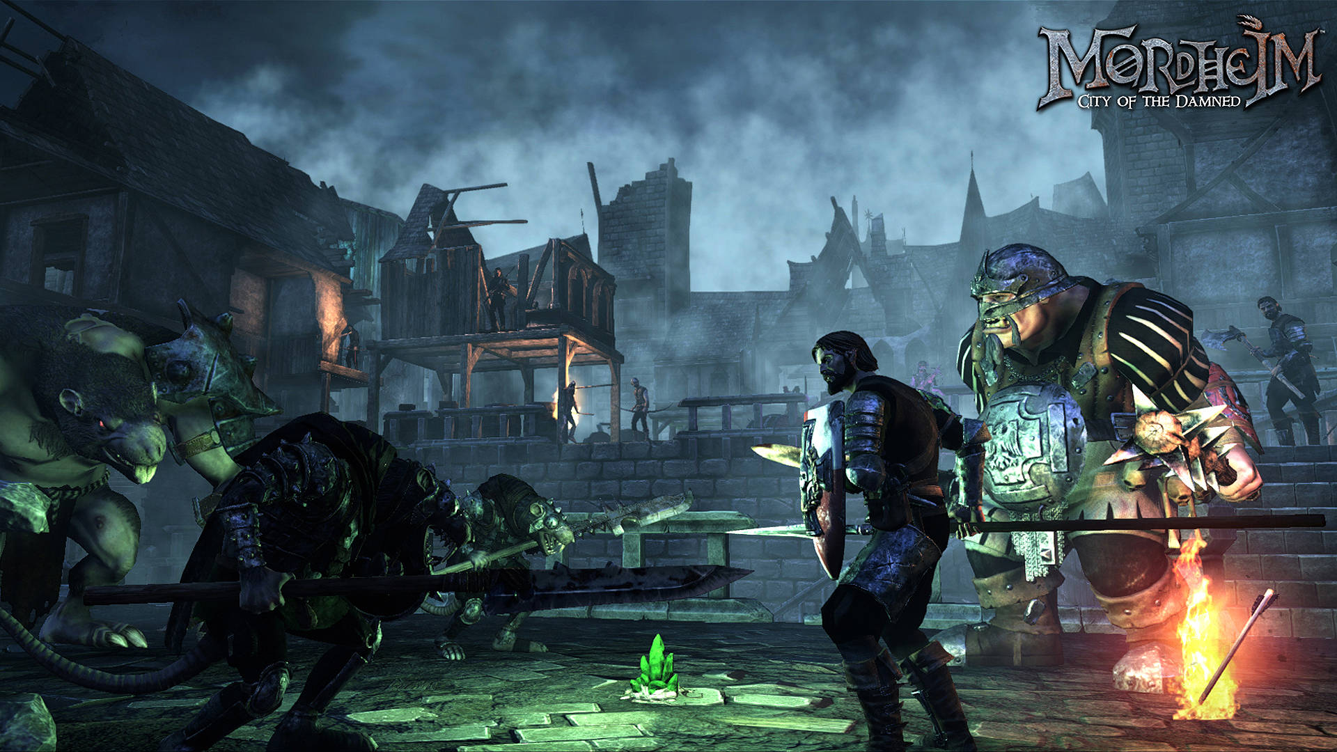 Mordheim City Of The Damned, armored warriors, monstrous creatures, Full HD Desktop Wallpaper