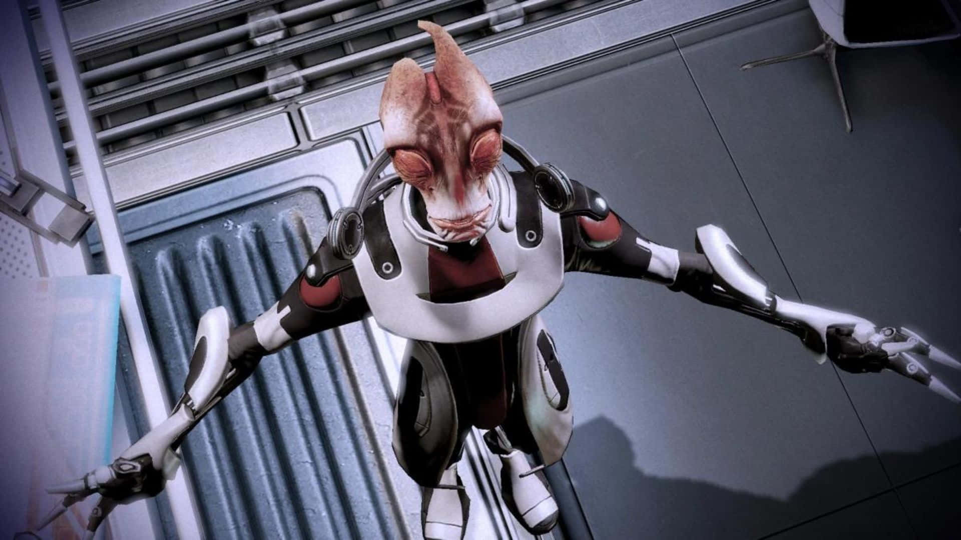 Mordin Solus, pinkish skin, large eyes, Full HD Desktop Wallpaper