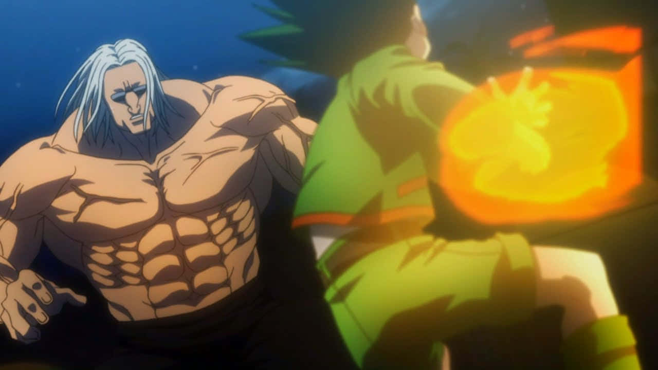Morel Mackernasey, white hair, glowing green-clad opponent, HD Desktop Wallpaper