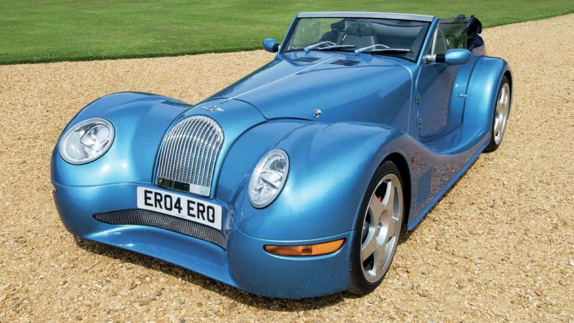 Morgan Aero 8, blue, gravel, Full HD Desktop Wallpaper