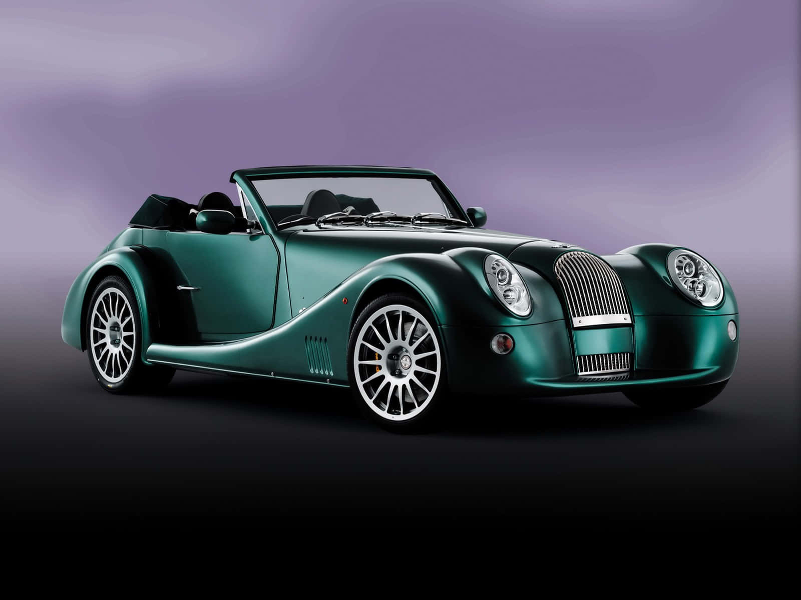 Morgan Aero 8, emerald green, chrome accents, HD Desktop Wallpaper
