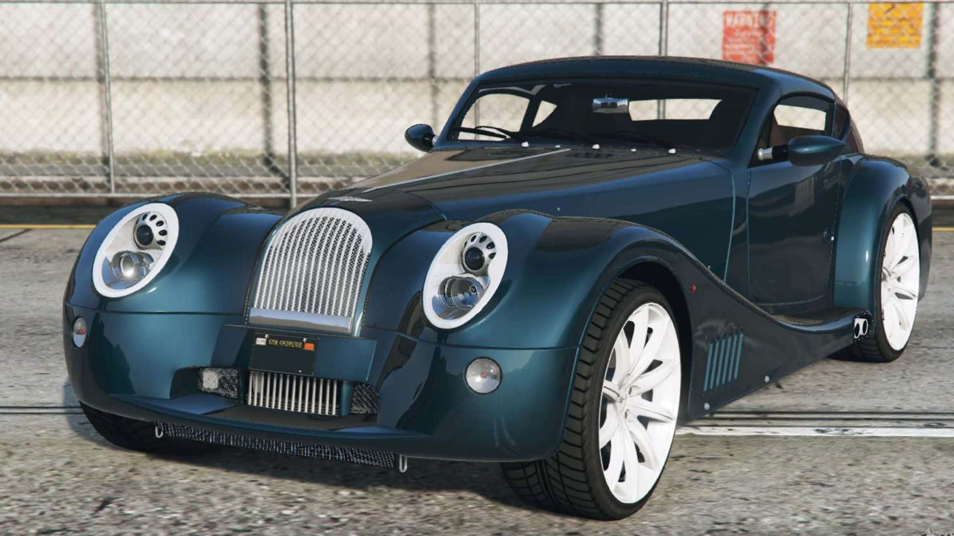Morgan Aero Super Sports, teal, white wheels, Full HD Desktop Wallpaper
