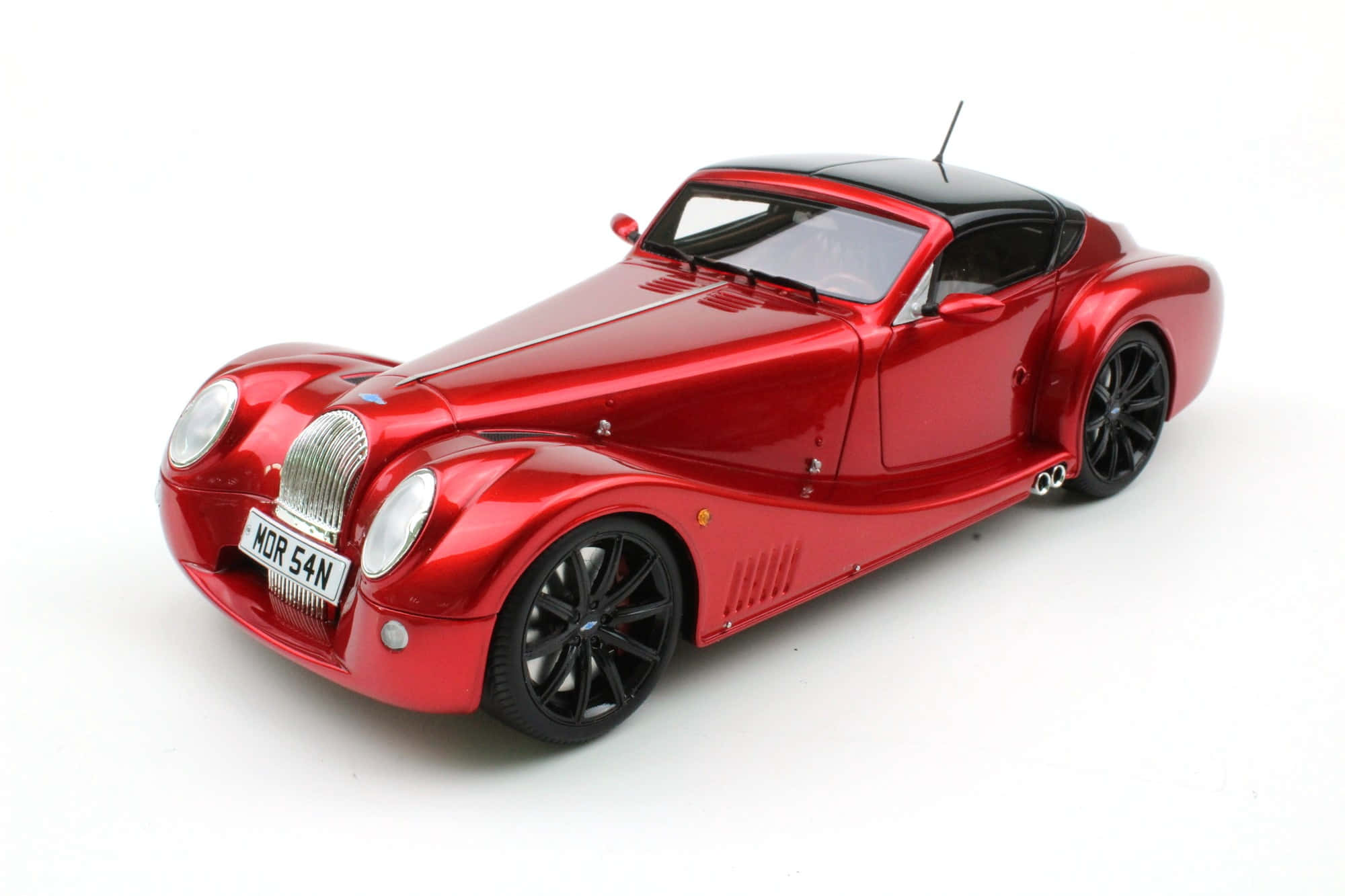 Morgan Aero Super Sports, glossy red, black accents, Full HD Desktop Wallpaper