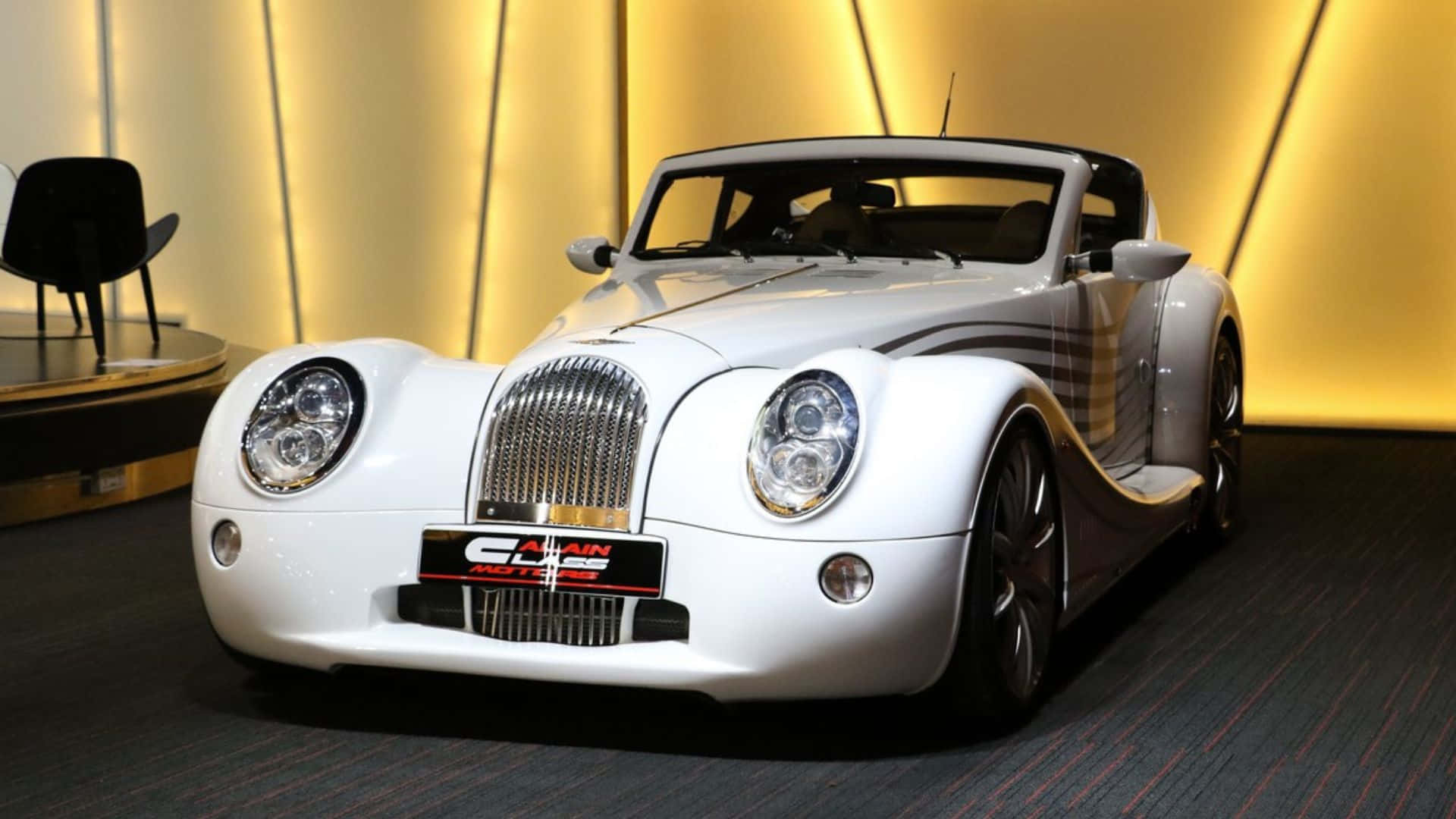 Morgan Aero Super Sports, pristine white, chrome accents, Full HD Desktop Wallpaper
