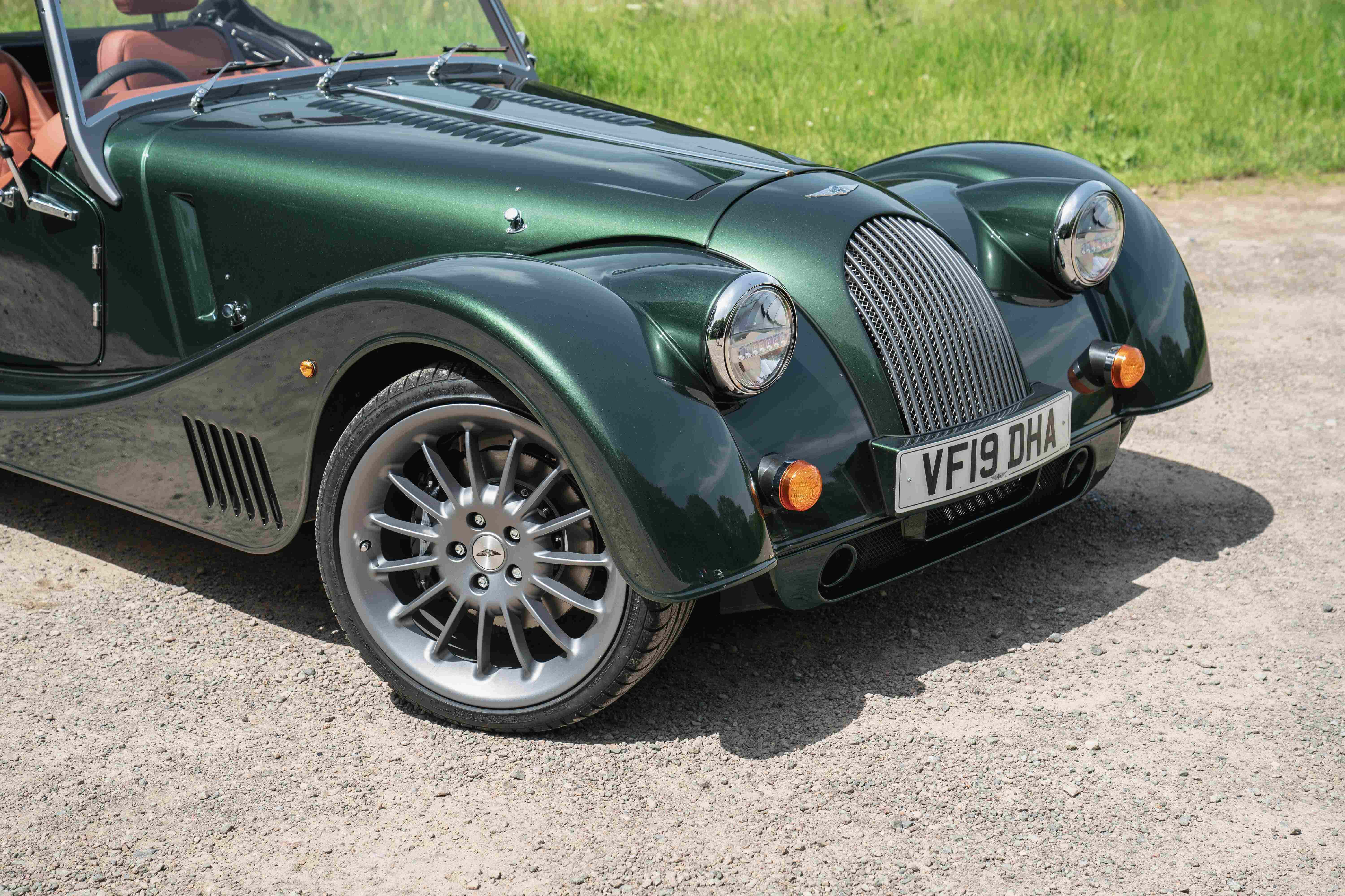 Morgan Plus Six, green, classic Morgan roadster, 5K Desktop Wallpaper
