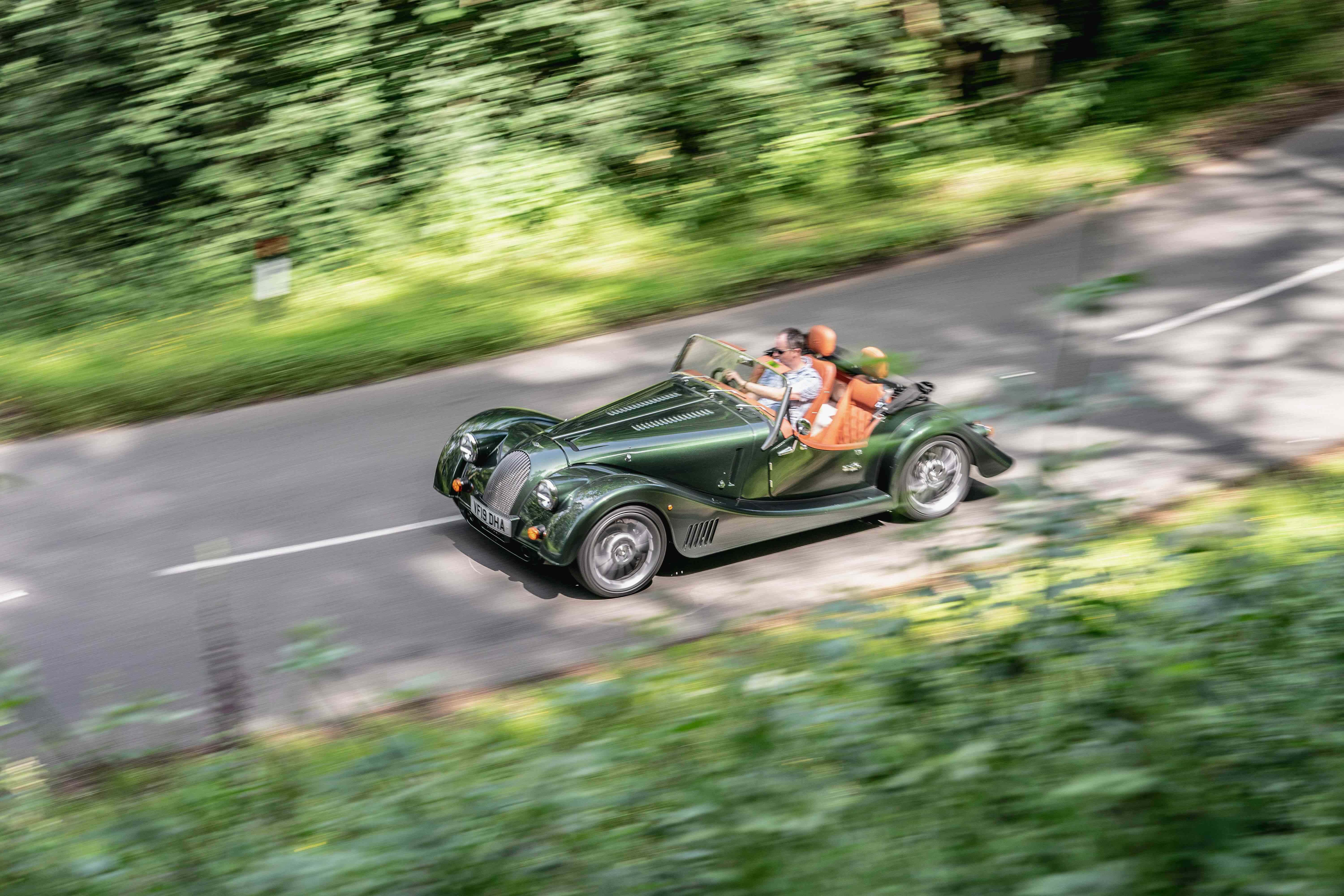 Morgan Plus Six, green, classic convertible, 5K Desktop Wallpaper