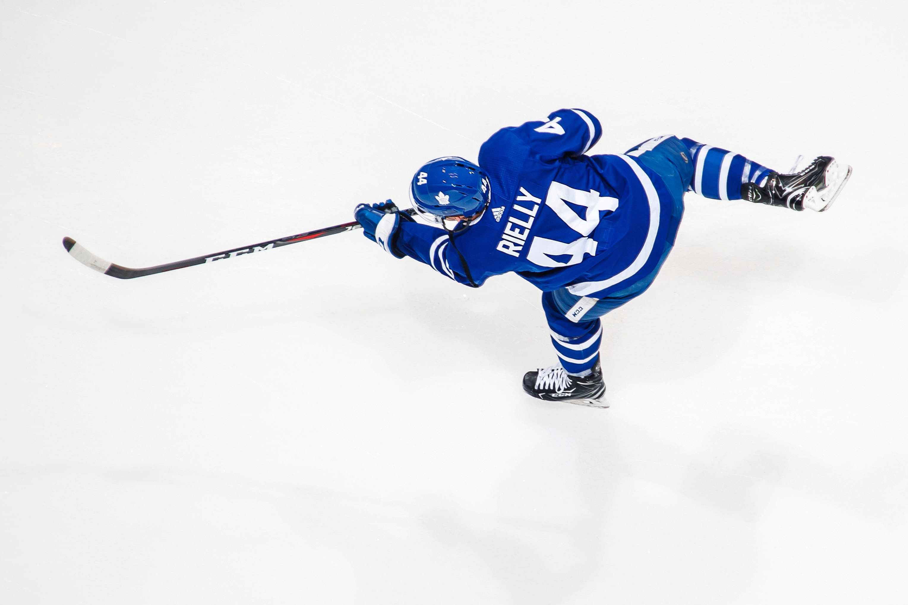 Morgan Rielly, blue jersey, number 44, 2K Desktop Wallpaper
