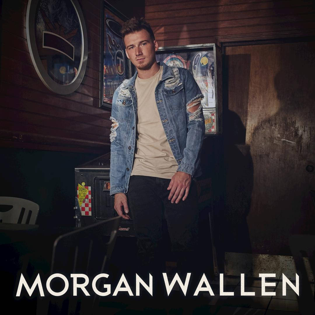 Morgan Wallen, ripped denim jacket, beige tee, SD Desktop Wallpaper