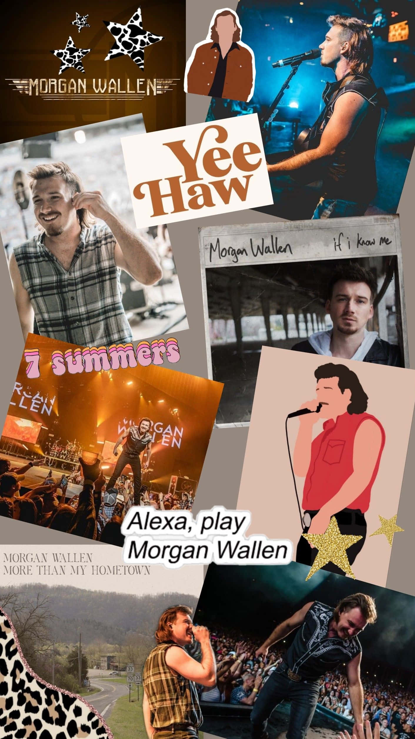 Morgan Wallen, concert photos, album covers, Full HD Phone Wallpaper