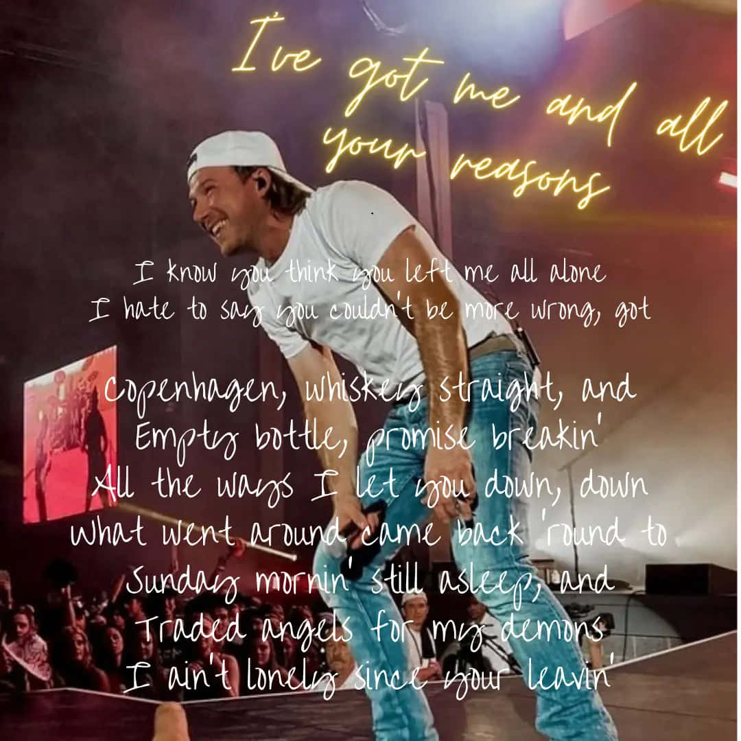Morgan Wallen, white cap, tshirt, SD Desktop Wallpaper