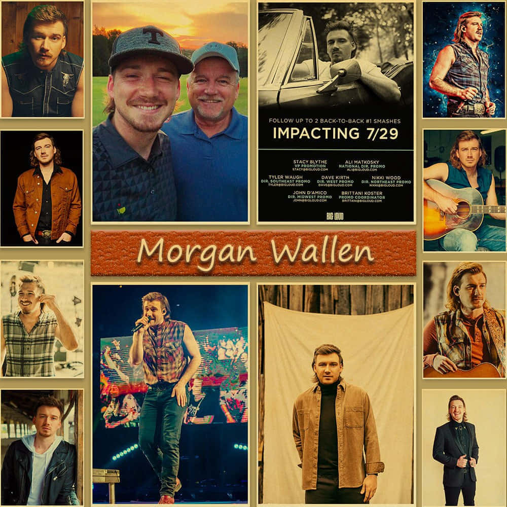 Morgan Wallen, stage performance, casual portraits, SD Desktop Wallpaper