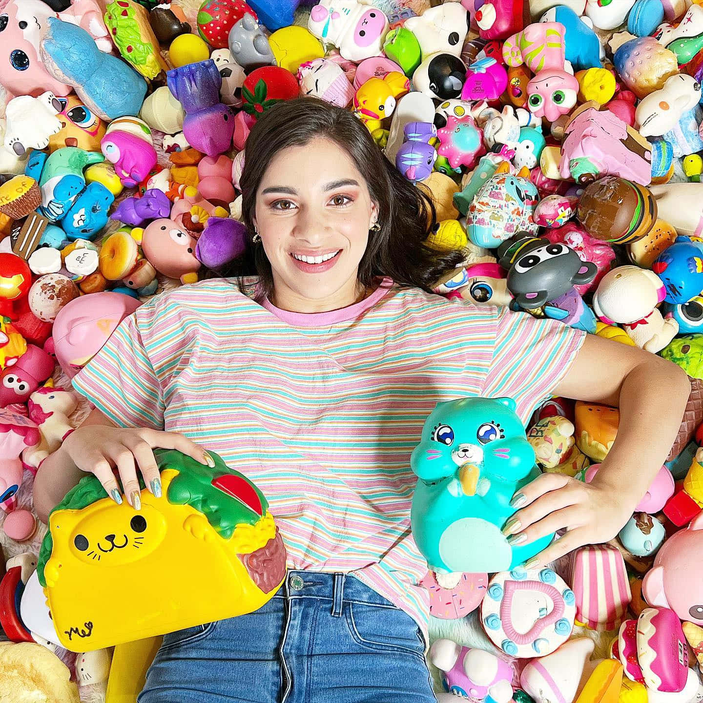 Moriah Elizabeth, colorful artwork, squishy toys, HD Desktop Wallpaper