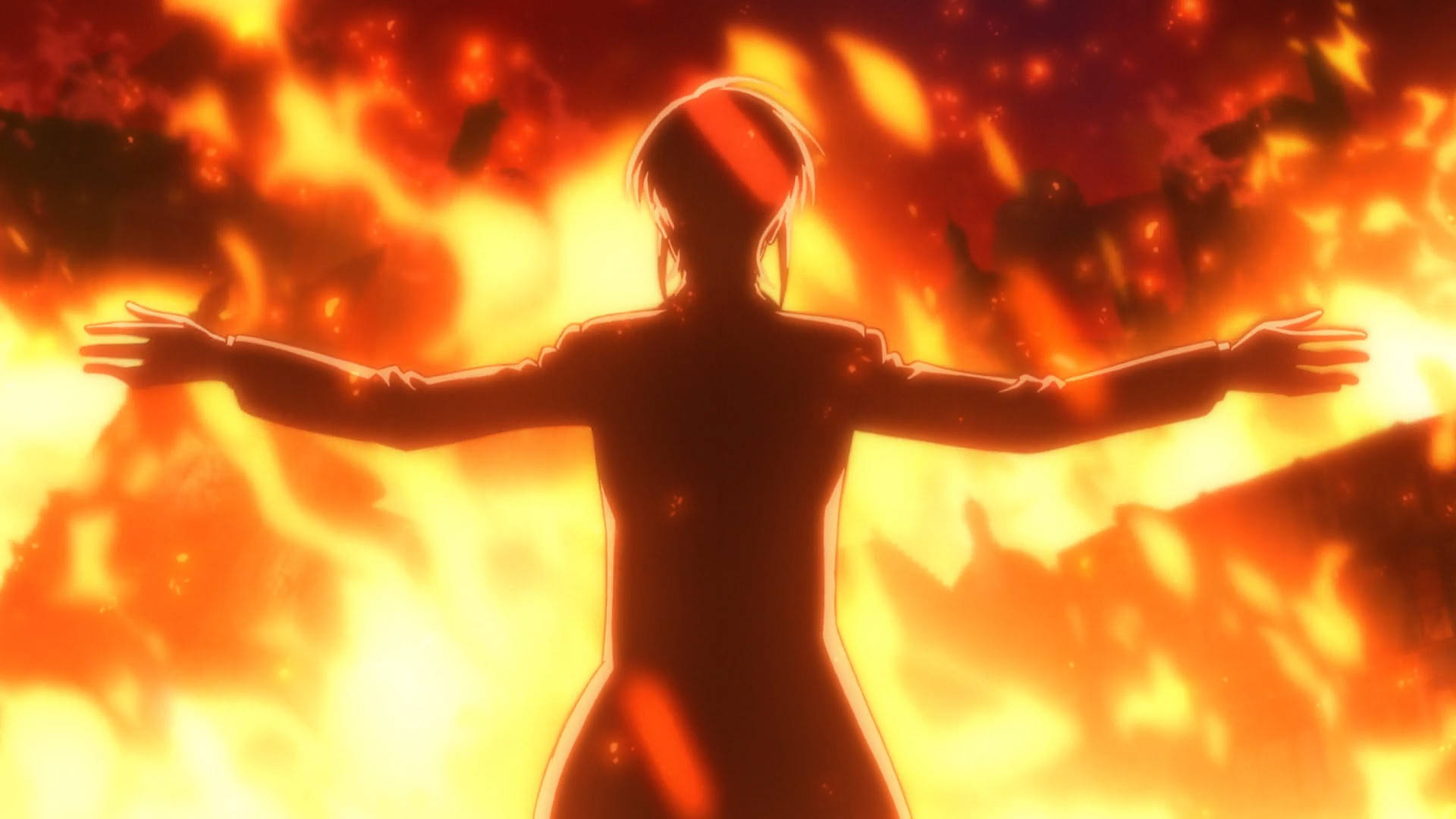 Moriarty The Patriot, anime figure, silhouetted, Full HD Desktop Wallpaper