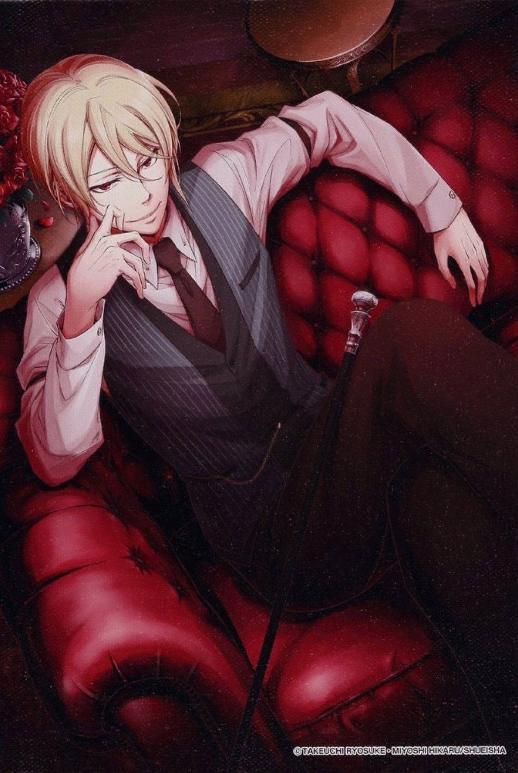 Moriarty The Patriot, blonde anime man, suit, HD Phone Wallpaper